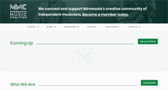 Desktop Screenshot of mnmusiccoalition.org